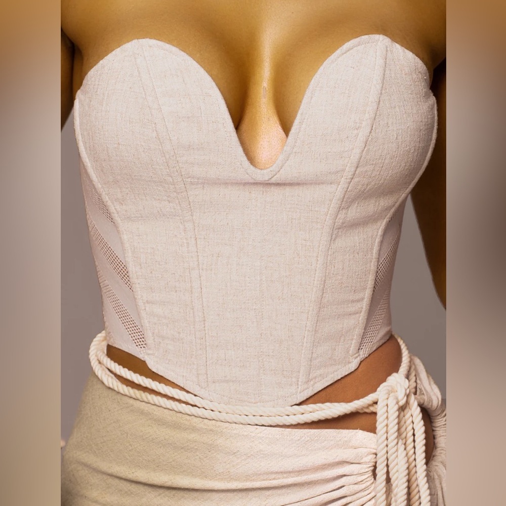 JLux Label Destination Linen Corset + skirt